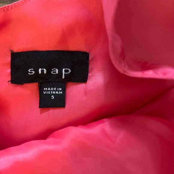 Snap Hot Pink Fit and Flare Party Dress SZ 4 - Picture 3 of 9